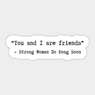 Strong Woman Do Bong Soon quotes Sticker